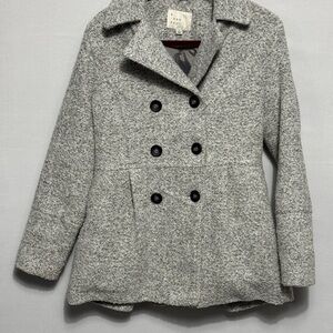 a new day Heather Gray Pea Coat